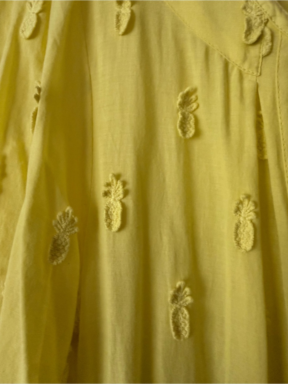 FARM Rio Lemon Yellow Tiered Maxi Dress with Tassel Tie - Picture 5 of 5